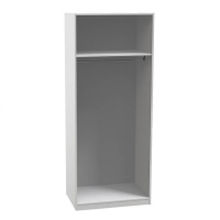 Homebase 1 Fitted Bedroom Double Wardrobe - White