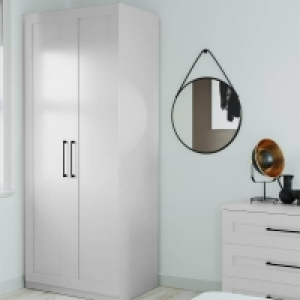 Self Assembly Required Fitted Bedroom Shaker Double Wardrobe - Grey
