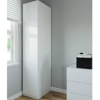 Homebase Included Fitted Bedroom Handleless Single Wardrobe - White