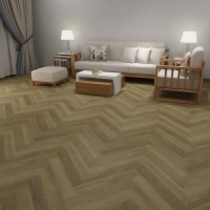 5.5mm Natural Oak Herringbone SPC Waterproof Rigid Vinyl Flo £61.25