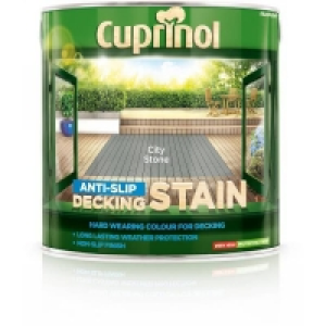 Homebase Cuprinol Cuprinol Anti-Slip Decking Stain - City Stone - 2.5L