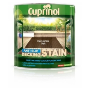 Homebase Cuprinol Cuprinol Anti Slip Decking Stain - Hampshire Oak - 2.5L