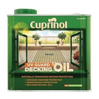 Homebase Cuprinol Cuprinol UV Guard Decking Oil - Natural - 2.5L