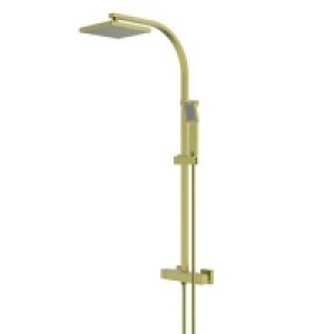 Brass Bathstore Aero Exposed Thermostatic Shower System Brushed Br