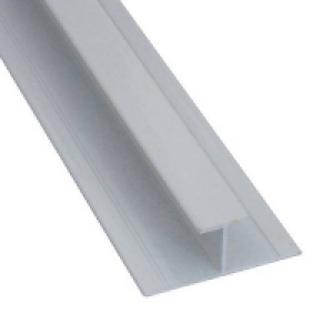 Aluminium Wetwall H Joint - White