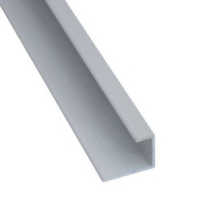 Homebase Aluminium Wetwall End Cap - White