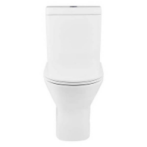 Homebase Vitreous China Bathstore Falcon Rimless Back To Wall Close Coupled Toilet