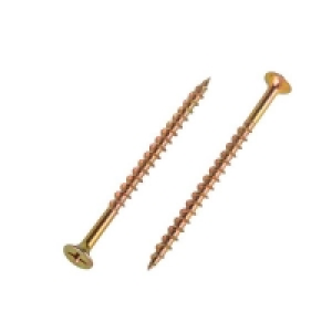 Carbon Steel Homebase Yellow Zinc Plated Bugle Head Deck Screw 4 X 65mm 2