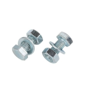 Carbon Steel Homebase Zinc Plated Hex Bolt M8 20mm 10 Pack