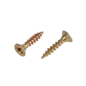 Homebase Carbon Steel Homebase Yellow Zinc Plated Single Thread Screw 4 X 20mm 100