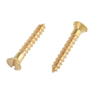 Homebase Brass Wood Screw Countersunk 4 X 25mm 10 Pack