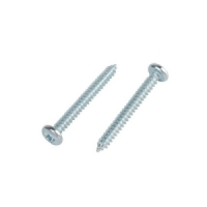 Homebase Carbon Steel Homebase Zinc Plated Self Tapping Screw Pan Head 6 X 40mm 10