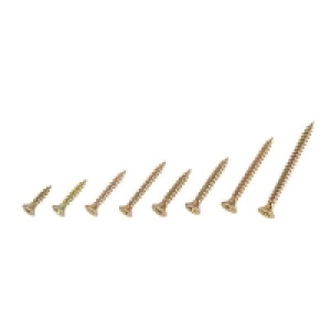 Homebase Carbon Steel Homebase Yellow Zinc Plated Single Thread Screw Kit Assorted