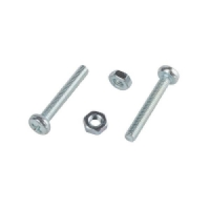 Homebase Carbon Steel Homebase Zinc Plated Machine Screw Pan Head M3 20mm 5 Pack