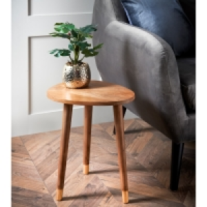 Monterey Oval Side Table - Mango Wood