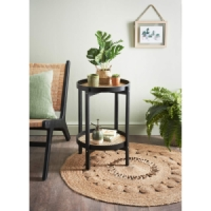 Botanist 2 Tier Tray Table - Black