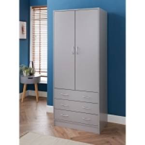 BMStores  Lokken 3 Drawer Double Wardrobe