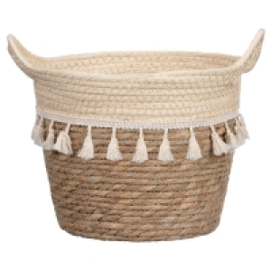 Island Paradise Basket Planter - Natural