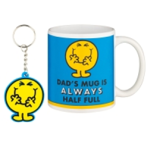 Mr Men Mug & Key Ring - Mr Happy