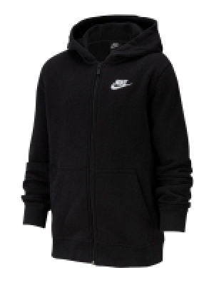 LittleWoods Nike NSW Older Boys Club Full Zip Hoodie - Black