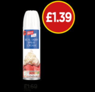 Jacks Real Dairy Spray Cream
