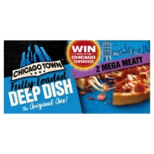 Chicago Town Fully Loaded Deep Dish Mega Meaty Pizzas 2 x 15 £1.75