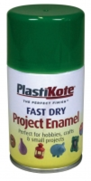 Wickes  Plastikote Fast Dry Enamel Aerosol Spray - Garden Green 100m