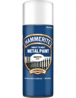 Wickes  Hammerite Metal Aerosol Smooth Paint - White - 400ml