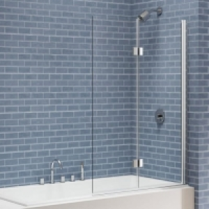 Nexa By Merlyn 6mm Double Folding Adjustable Bath Screen - 1