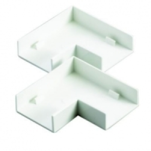 Wickes Mini Trunking Flat Angle - White 38 x 16mm Pack of 2