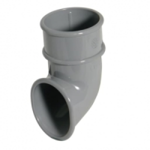 FloPlast 50mm MiniFlo Downpipe Shoe - Grey