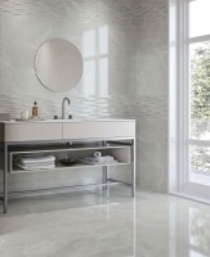 Wickes Boutique Bukan Silver Ceramic Wall Tile - 600 x 300mm