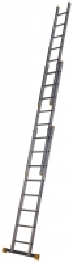 Werner D Rung 3 Section High Grade Aluminium Extension Ladde