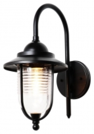 Wickes  Zinc Eris Fishermans E27 Black Lantern Light