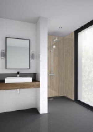 Mermaid Laminate Pin Taiga 2 Sided Shower Panel Kit - 1700 x