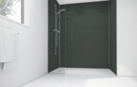 Mermaid Black Diamond Acrylic 2 Sided Shower Panel Kit 1700m