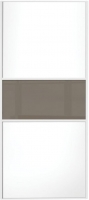 Wickes  Spacepro Sliding Wardrobe Door Fineline White Panel & Cappuc