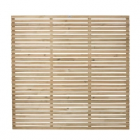 Wickes  Forest Garden Contemporary Single Slatted Fence Panel - 6 x 