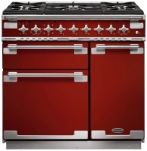 Wickes  Rangemaster Elise 90cm Dual Fuel Range Cooker - Cherry Red