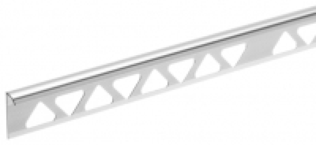 Wickes  Homelux 8mm Metal Quadrant Silver Tile trim 2.44m