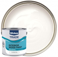 Wickes  Wickes Trade Eggshell Paint - Pure Brilliant White 2.5L