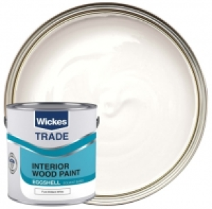 Wickes  Wickes Trade Eggshell Paint - Pure Brilliant White 2.5L