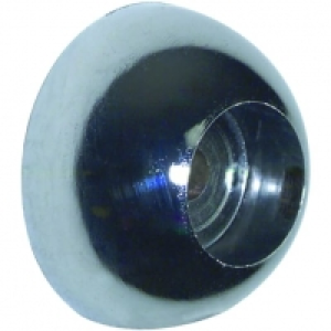 Wickes Interior Wardrobe Rail Covered Socket - 25mm Chrome P