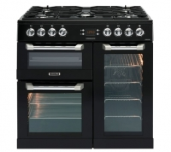 Wickes  Leisure Cuisinemaster 90cm Dual Fuel Range Cooker - Black