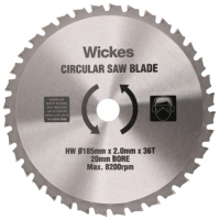 Wickes  Wickes 36 Teeth Universal Wood Circular Saw Blade - 185 X 20