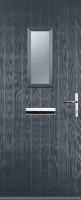 Wickes  Euramax 1 Square Left Hand Grey Composite Door - 840 x 2100m
