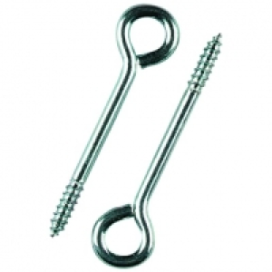 Wickes  Wickes 75mm Zinc Plated Vine Eye Screws - Pack of 10