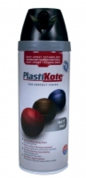 Plastikote Multi-surface Spray Paint - Matt Black 400ml