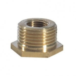Wickes Brass Hexagonal Bush 3/4in x 1/2in