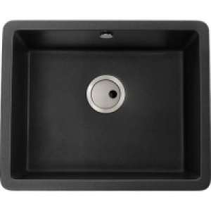 Wickes  Abode Matrix Square 1 Bowl Under Mount Granite Kitchen Sink 